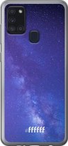 Samsung Galaxy A21s Hoesje Transparant TPU Case - Star Cluster #ffffff