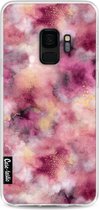 Casetastic Samsung Galaxy S9 Hoesje - Softcover Hoesje met Design - Smokey Pink Marble Print