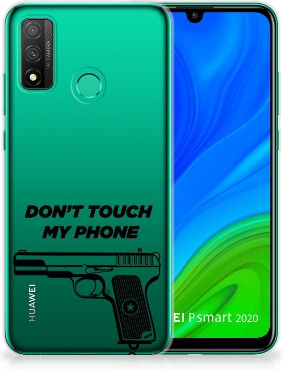 Back Cover voor Huawei P Smart 2020 Silicone-hoesje Pistol DTMP