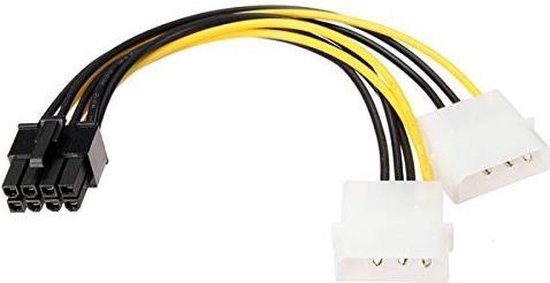Câble d'alimentation PCI Express 8 broches en forme de Y 18 cm vers double  carte... | bol.com