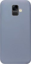 ADEL Premium Siliconen Back Cover Softcase Hoesje Geschikt voor Samsung Galaxy A6 (2018) - Lavendel Blauw