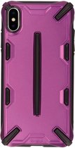 Ringke Dual X Backcover iPhone Xs Max hoesje - Paars