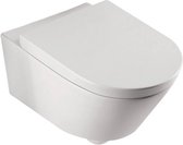 Saqu Just Hangtoilet - Incl. Toiletbril - Wit - WC Pot - Toiletpot - Hangend Toilet