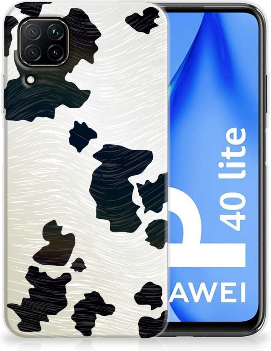 Huawei P40 Lite TPU Hoesje Koeienvlekken