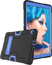 Samsung Galaxy Tab A 10.1 (2019) Hoes - Schokbestendige Back Cover - Hybrid Armor Case - Zwart/Blauw