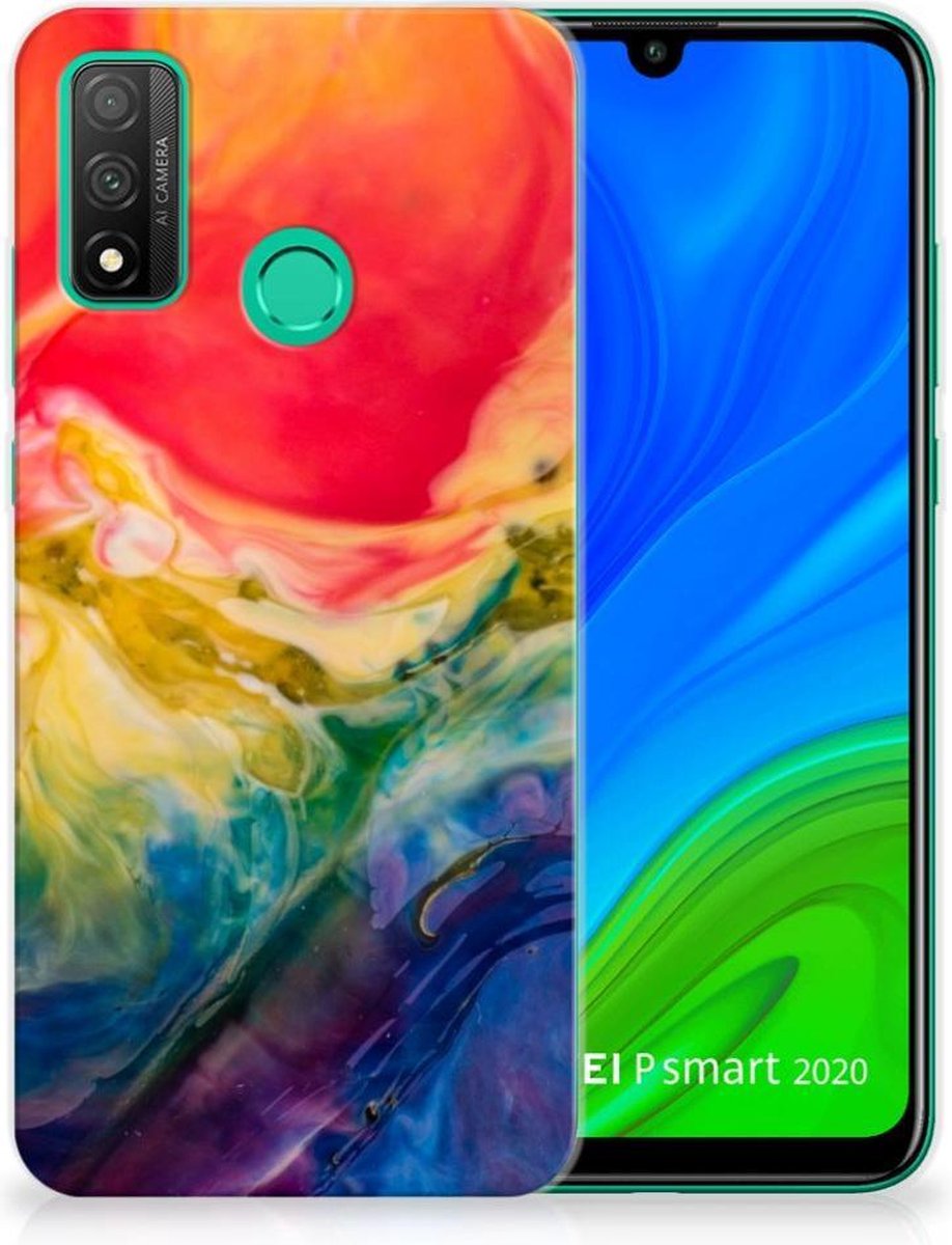 Hoesje maken Huawei P Smart 2020 Watercolor Dark