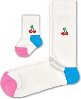 Happy Socks Sokken Mini & Me Cherry Gift Box Rood Maat:41-46/12-24 mnd