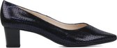 Peter Kaiser  Dames Pumps / Damesschoenen - Leer   - Blokhak  hoogte 4.5 cm - plus 47611 print - Blauw - Maat 39.5