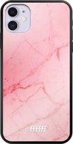 iPhone 11 Hoesje TPU Case - Coral Marble #ffffff