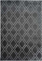 Modern laagpolig vloerkleed Monroe - Antraciet 300 - 80x150 cm