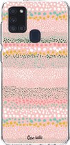 Casetastic Samsung Galaxy A21s (2020) Hoesje - Softcover Hoesje met Design - Lovely Dots Print