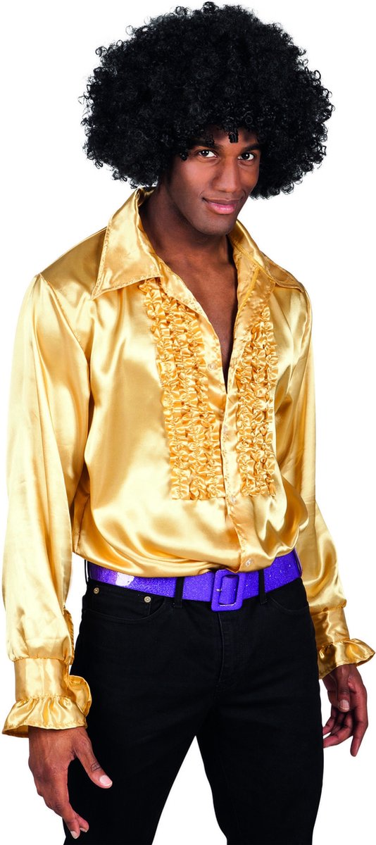 Goudkleurig disco overhemd voor mannen - Verkleedkleding - XL" | bol.com