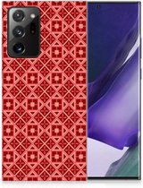 GSM Hoesje Samsung Galaxy Note20 Ultra Hoesje met Tekst Batik Red