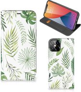 Smartphone Hoesje iPhone 12 Pro Max Wallet Book Case Bladeren