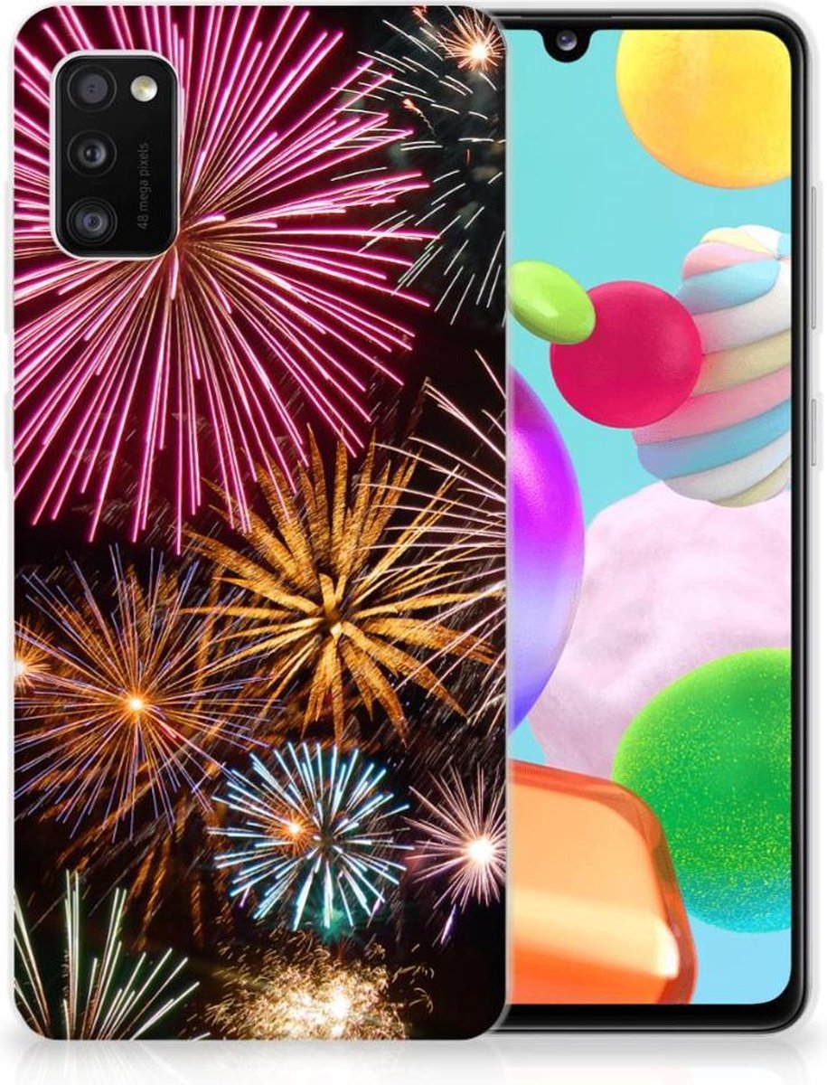 Samsung Galaxy A41 Silicone Back Cover Vuurwerk