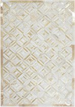 Lalee Leer vloerkleed met Metallic-accent 80 x 150 Ivory