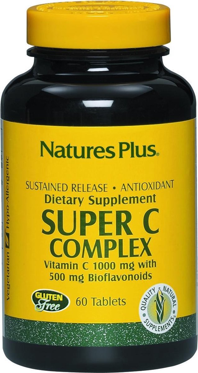 Natures Pl Super C Complex 60 Comp 1000 Mg