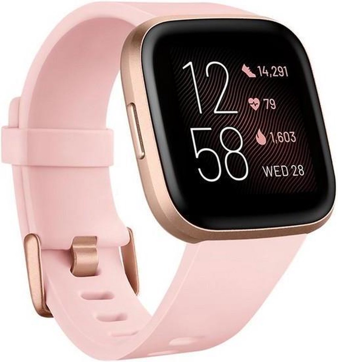 investering voorstel produceren Fitbit Versa 2 - Smartwatch dames - Roze koper | bol.com