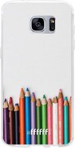 Samsung Galaxy S7 Edge Hoesje Transparant TPU Case - Pencils #ffffff