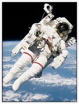 Bruce McCandless first spacewalk (ruimtevaart) - Foto op Akoestisch paneel - 150 x 200 cm