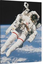 Bruce McCandless first spacewalk (ruimtevaart) - Foto op Canvas - 75 x 100 cm