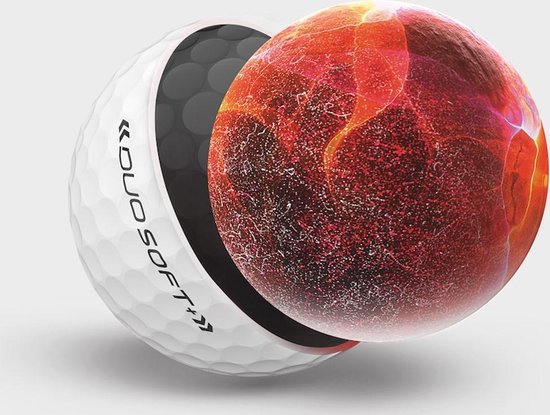 Wilson Staff DUO Soft+ 2020 Golfballen - Dozijn / 12 stuks - Wit van Merkloos — afbeelding 4