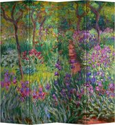 Fine Asianliving Kamerscherm Scheidingswand B160xH180cm 4 Panelen Irises in Monets Garden Claude Monet