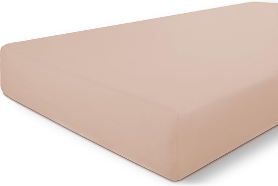 Byrklund Hoeslaken Bed Basics Cotton - 180x220 - 100% Katoen - Oud Roze
