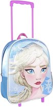 Disney Frozen Elsa trolley/reiskoffer rugtas voor kinderen - Weekendtas/reistas - Reis kinderkoffer - Handbagage tas/koffer voor peuters/kleuters