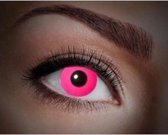 Partyxclusive Contactlenzen Uv Flash Siliconen Roze/zwart