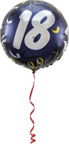 Folat - Folieballon 18 Jaar Folat Zwart 45 cm