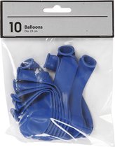 Creotime Ballonnen Voor Helium Donkerblauw 10 Stuks