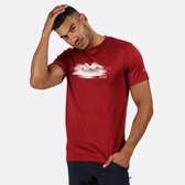 Mannen Fingal V Grafisch actief T-shirt Outdoorshirt rood