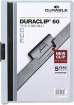 Klemmap Durable Duraclip A4 6mm 60 vellen blauw | 25 stuks