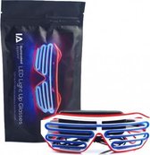 IA Blauw en Rood LED Light Up Bril