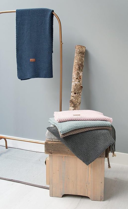 Baby's Only Gebreide ledikantdeken Robust - Baby deken Robust - Dekentje voor jongens en meisjes - Deken voor ledikant - 0.9 TOG - 100x135 cm - Stonegreen van Baby's Only — afbeelding 2