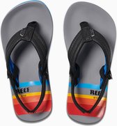 Reef Little AHI slipper - Grijs/zwart/rood/oranje/geel- maat 21/22