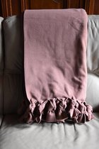 Plaid - Deken - Fleece - Hoogwaardig - Ideaal Tegen De Koude - Leuk Idee Als Cadeau - Uni Bruin - 140 cm x 220 cm