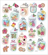 Creotime Stickervel Kerststemming 16,5 X 15 Cm 22 Stuks