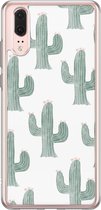 Huawei P20 siliconen hoesje - Cactus print