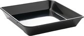 Melamine schaal system-theke - 22x22xh4 cm - Zwart