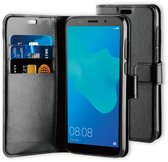BeHello Huawei Y5 (2019) Hoesje - Gel Wallet Case Met Ruimte Voor 3 Pasjes Zwart