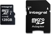 Integral micro SDXC 128GB Class 10 128GB MicroSDXC UHS-I Class 10 flashgeheugen