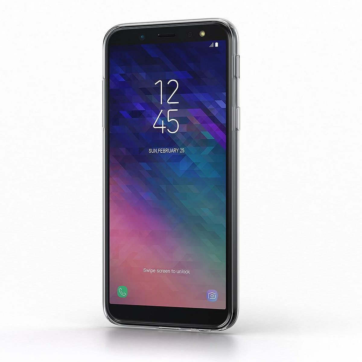 "BeHello Samsung Galaxy A6 Gel Siliconen Hoesje Transparant "