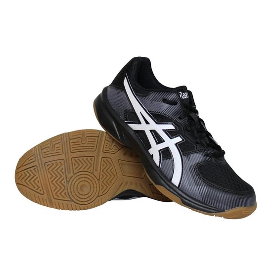 Asics Gel-Tactic GS indoorschoenen jongens zwart/wit | bol.com