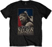 Willie Nelson Heren Tshirt -3XL- Born For Trouble Zwart