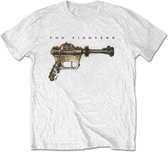 Foo Fighters Heren Tshirt -S- Ray Gun Wit