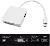 3 in 1 Mini DisplayPort naar DVI, HDMI en DisplayPort Adapter