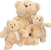 3x Pluche mama en kind Buster knuffelberen 40 en 23 cm knuffels speelgoed set - Happy Horse -  Beren bosdieren knuffels - Teddybeer speelgoed voor kinderen - Baby geboorte kraamcadeaus