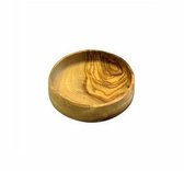 Bowls and Dishes Pure Olive Wood Olijfhouten schaal laag Ø 10 cm - Cadeau tip!
